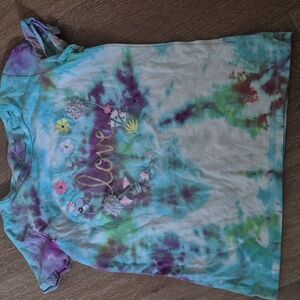 Carter's Multicolor Tie-Dye Tee with Floral Heart